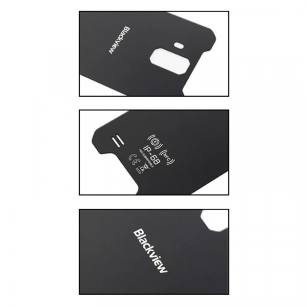 Capac spate original pentru Blackview BV9600 Pro, Negru [2]