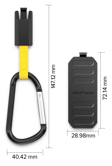 Carcasa de protectie multifunctionala pentru Ulefone RugKing cu clema si carabina [4]