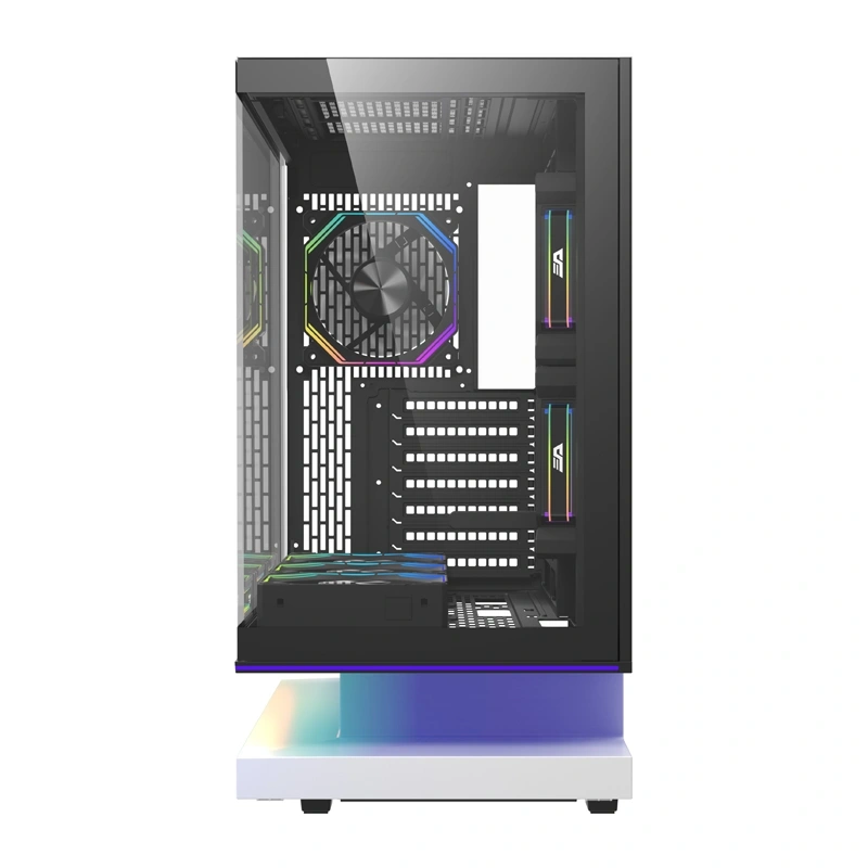 Carcasa pentru computer DarkFlash F1 ATX + 6 ventilatoare (alb) [13]