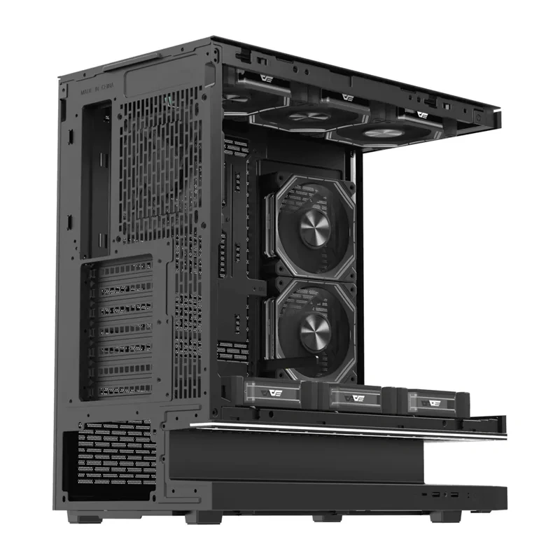 Carcasa pentru computer DarkFlash F1 cu 6 ventilatoare (negru) [2]