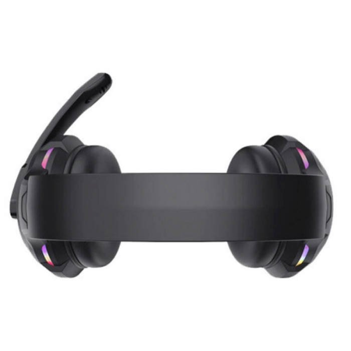 Casti gaming cu fir over-ear iSEN D5 Negru, Microfon, USB, 3.5mm jack audio, 3.5mm jack microfon [4]