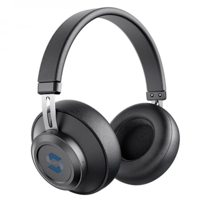 Casti wireless over-ear iSEN HL1 Negru, Bluetooth v5.0, Microfon, USB Type-C imagine noua