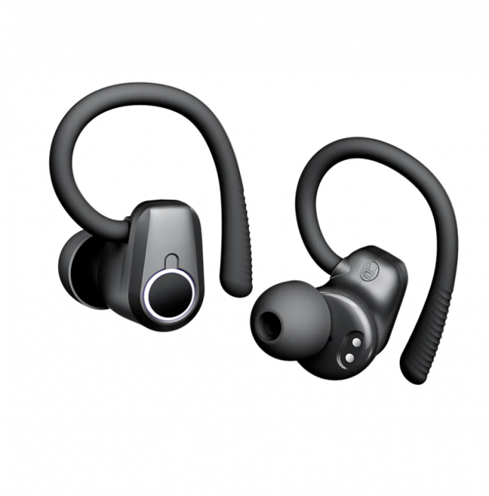 Casti wireless semi-in-ear Blackview AirBuds 60 cu cutie de incarcare 500mAh, Bluetooth 5.3, Negru [3]