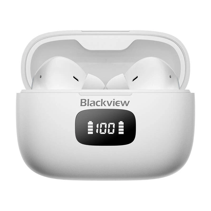 Wireless in-ear earbuds Blackview AirBuds 8 TWS White with charging case, LED Display, Touch Control, ANC, Ambient Sound Mode, IPX7 [3]