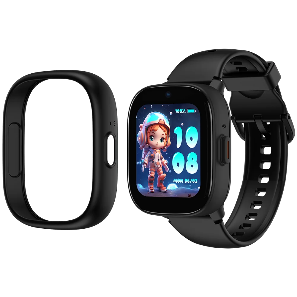 Smartwatch LAGENIO K3, Black, 4G, 1.7'', 48MB RAM, 128MB ROM, 0.3MP Camera, RTOS, GPS Tracking, Video Call, Messages, Parental Control, 680mAh, For kids aged 5-14 [3]