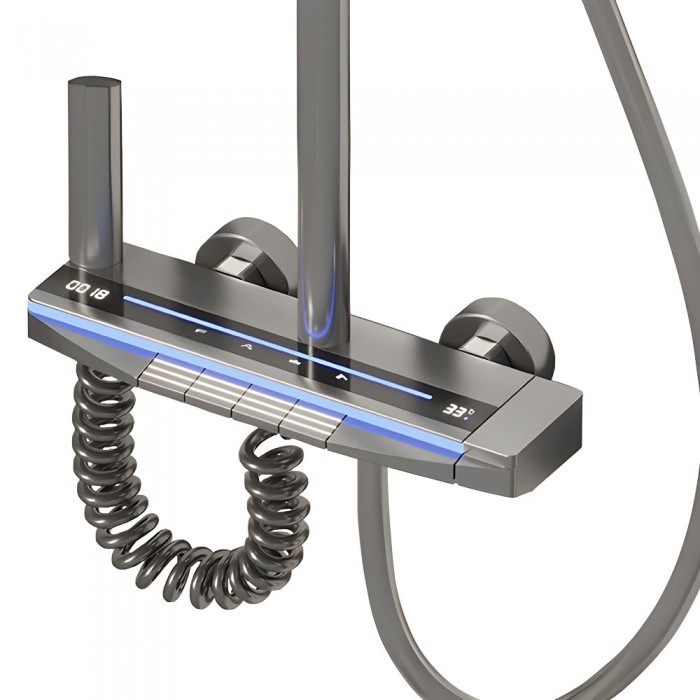 Smart Shower Set, iHunt C15, LED Display, Digital Screen, 4 Water Flow Modes, Adjustable [4]