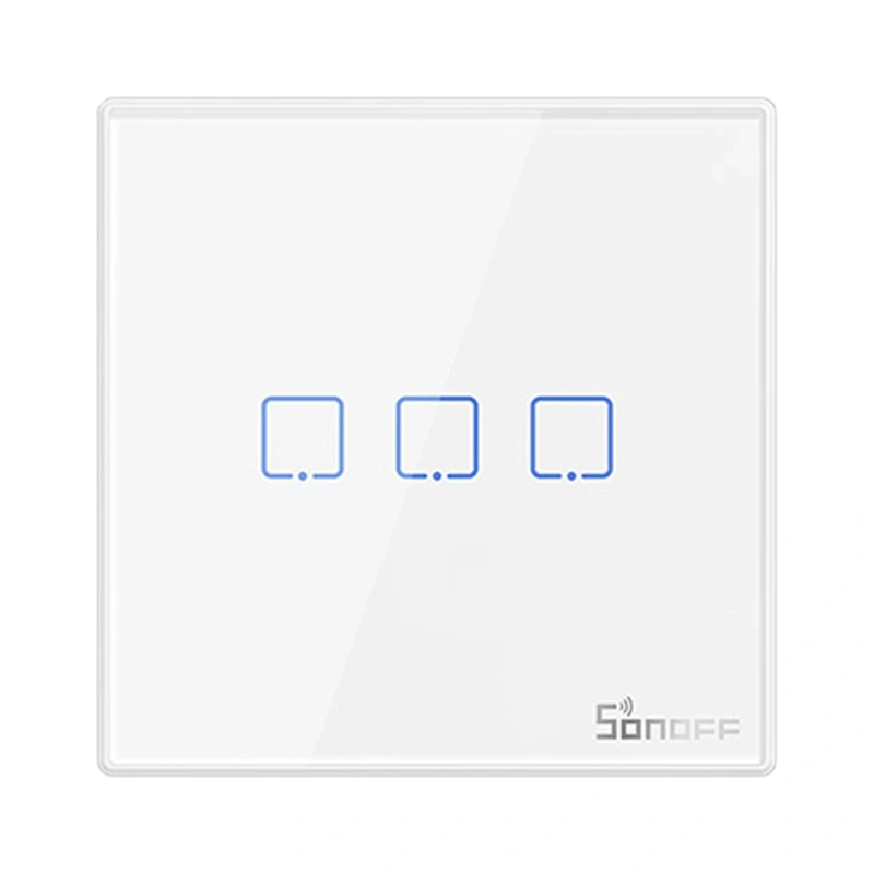 Comutator de lumina fara fir Sonoff T2EU3C-RF 433MHz (3 canale) [2]