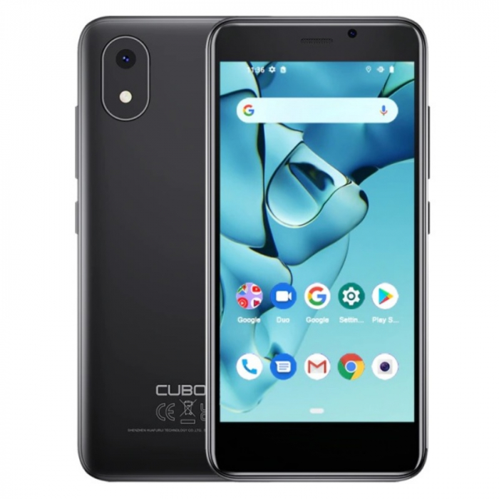 Telefon mobil CUBOT J10 Negru, 3G, 4.0 , 1GB RAM, 32GB ROM, Android 11, Unisoc SC9863A QuadCore, Face ID, 2350mAh, Dual SIM