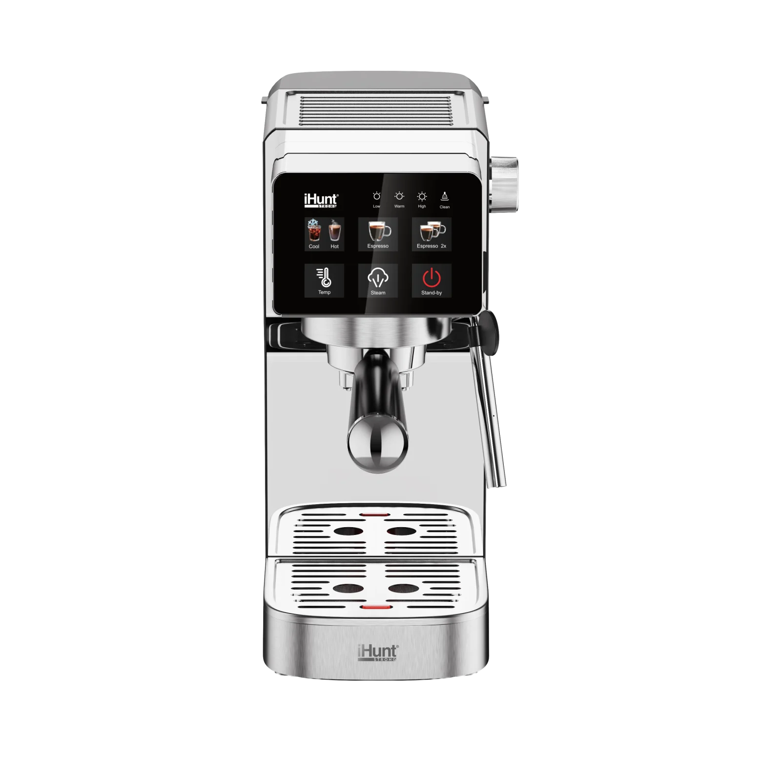 Espressor iHunt Bro Barista Flex 5 în 1, Pompă Ulka 19 Bari, Rezervor 1.2L, Panou Digital Tactil, Sistem Termobloc 1350W, Compatibil Cafea Măcinată și Capsule [5]