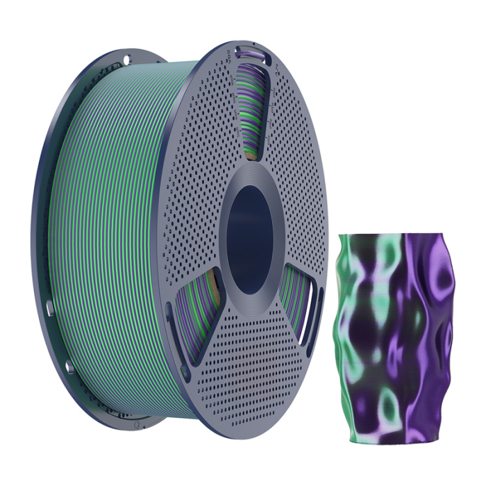 Filament Sunlu PLA+ Silk in doua culori (verde si violet) [2]