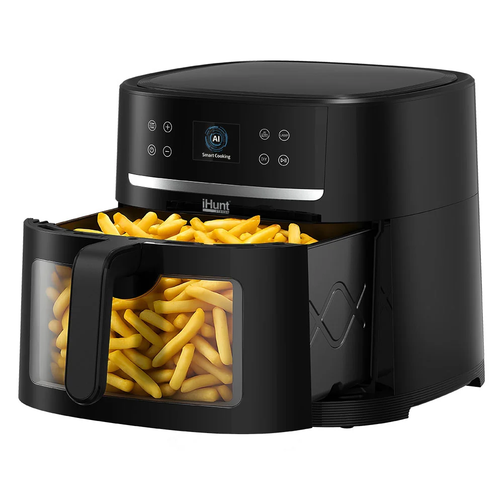 Friteuză cu Aer Cald și Rotisor iHunt Bro Air Fryer AI Chef, 8L, 1800W, AI One-Click, Wi-Fi, Hot Air 360°, Control prin Aplicație, Panou Digital Tactil [5]