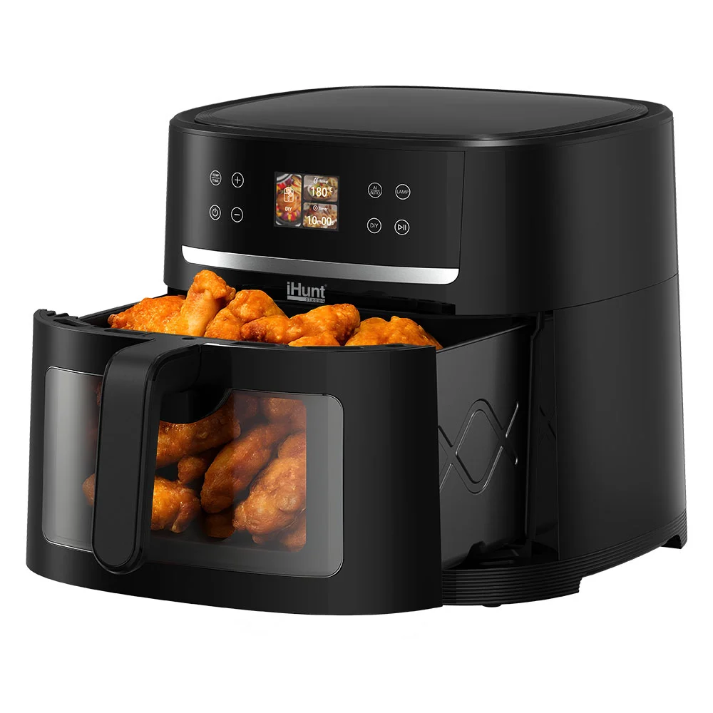 Friteuză cu Aer Cald și Rotisor iHunt Bro Air Fryer AI Chef, 8L, 1800W, AI One-Click, Wi-Fi, Hot Air 360°, Control prin Aplicație, Panou Digital Tactil [7]