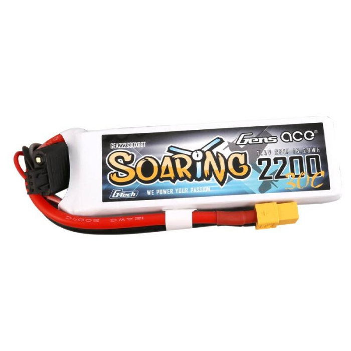 Gens Ace G-Tech Soaring 2200mAh 7.4V 30C 2S1P XT60 [2]