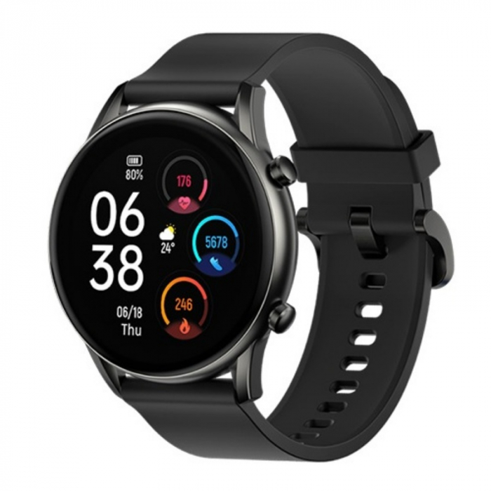 Smartwatch Xiaomi Haylou RT2 LS10 Negru, TFT 1.32 , Ritm cardiac, Saturatie oxigen, Calorii, Multi-sport, Bluetooth v5.0, IP68, 330mAh