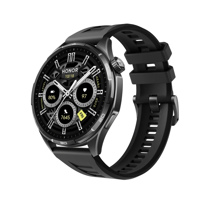 HONOR Watch 6 Shadow Black Black Fluoroelastomer Strap [3]