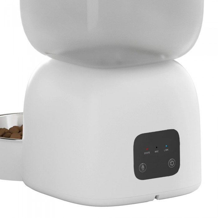 Automata etető és itató kisállatok számára, iHunt Smart Pet Care Pack, Programozható, Szűrőrendszer, iHuntHome alkalmazás, Csendes, 3L, Fehér [6]