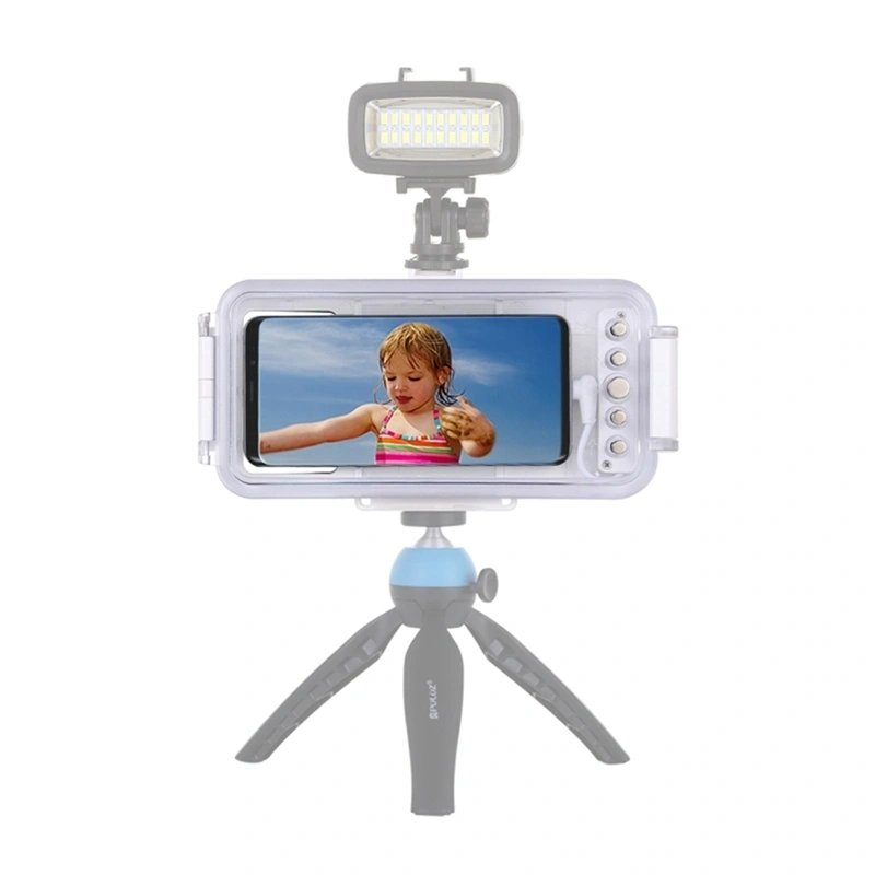 Husa impermeabila Puluz (45 m) pentru smartphone-uri cu port USB-C, destinata fotografiilor si videoclipurilor subacvatice (alb) [3]