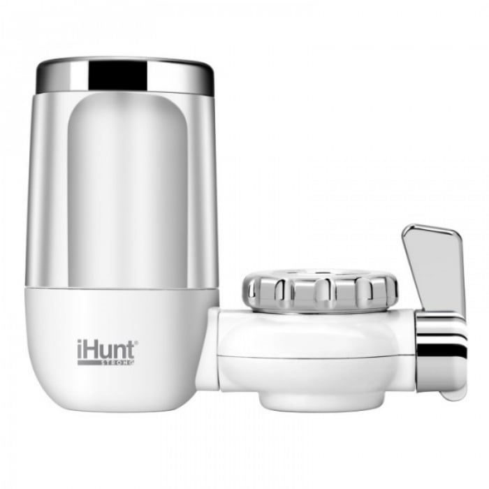 Filtru de apa iHunt Pure Water Alb, Montabil pe robinet, 7 etape de filtrare, Temporizator schimbare filtru