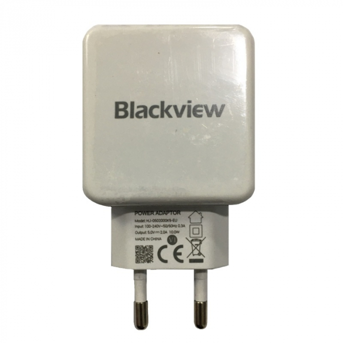 Incarcator original Blackview HJ-0502000K9-EU Alb de 10W cu USB-A