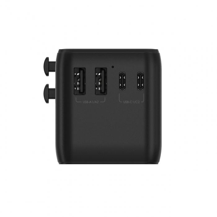 Incarcator Mophie Essential 70w GaN 5 Port + AC Travel Adapter Black [3]
