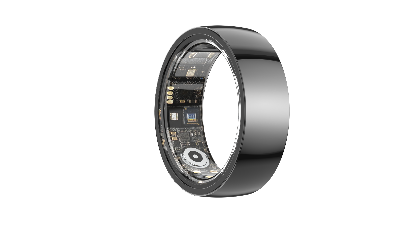 iSEN R1000 Okos Gyűrű Fekete, SpO2 & SMBP, Alvás / Szívritmus / Kalóriafigyelés, Távoli figyelés, Lépés- és Távolságszámláló, Több sportmód, 18mAh [8]