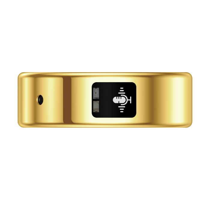 Inel Inteligent iSEN SR116, Auriu, Bluetooth 5.4, AI Recording, Traducere AI, Puls, SpO2, Monitorizare Somn, Control Video, IP68, LoraFit, Android și iOS [3]