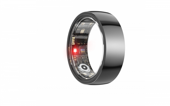 iSEN R1000 Okos Gyűrű Fekete, SpO2 & SMBP, Alvás / Szívritmus / Kalóriafigyelés, Távoli figyelés, Lépés- és Távolságszámláló, Több sportmód, 18mAh [2]