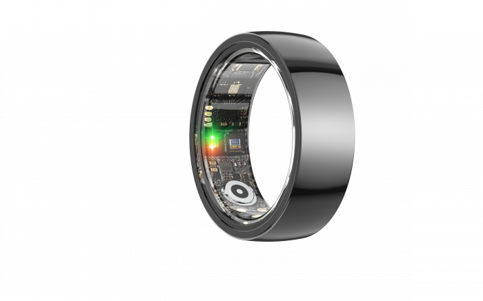 iSEN R1000 Okos Gyűrű Fekete, SpO2 & SMBP, Alvás / Szívritmus / Kalóriafigyelés, Távoli figyelés, Lépés- és Távolságszámláló, Több sportmód, 18mAh [3]