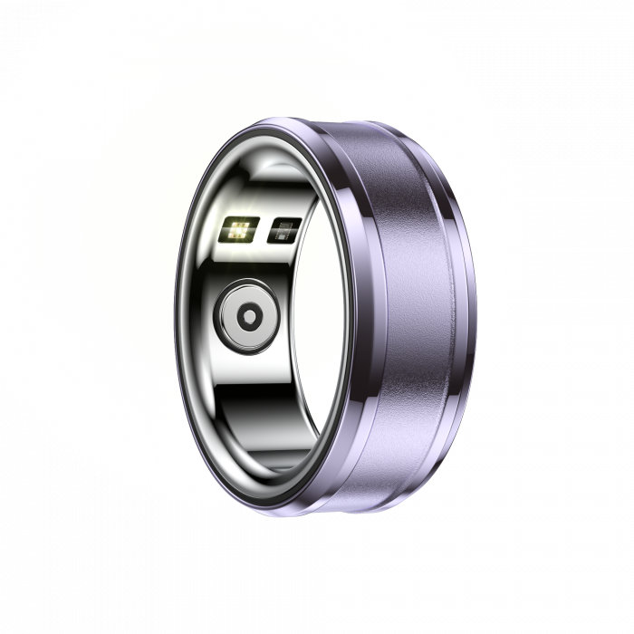Inel iSEN R3 Smart Ring Purple, HR, SpO2, Tensiune, Temperatura, Monitorizare somn, Multi Sport, Aplicatie dedicata: Nx RING, 18mAh, IP68