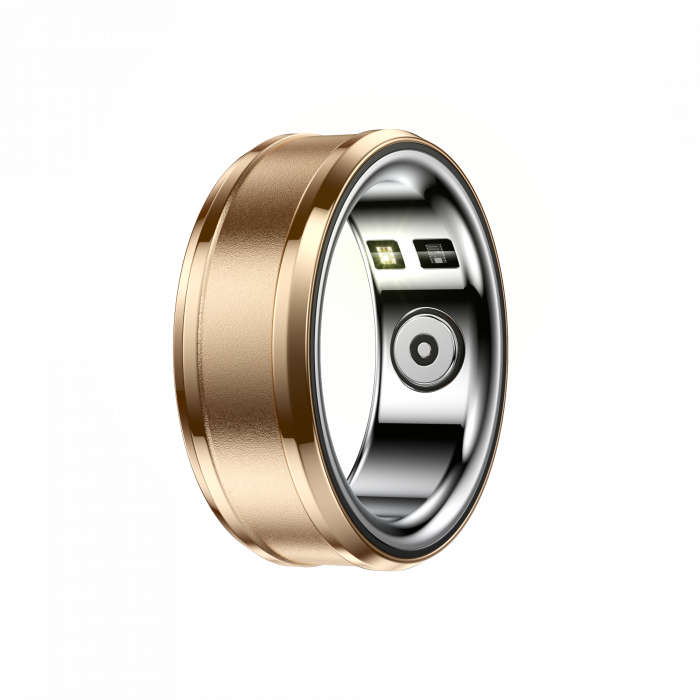 iSEN R3 Okosgyűrű, HR, SpO2, Hőmérséklet, Alvásfigyelés, Multi Sport, Dedikált alkalmazás: EcTri, 18mAh, IP68, Gold [2]