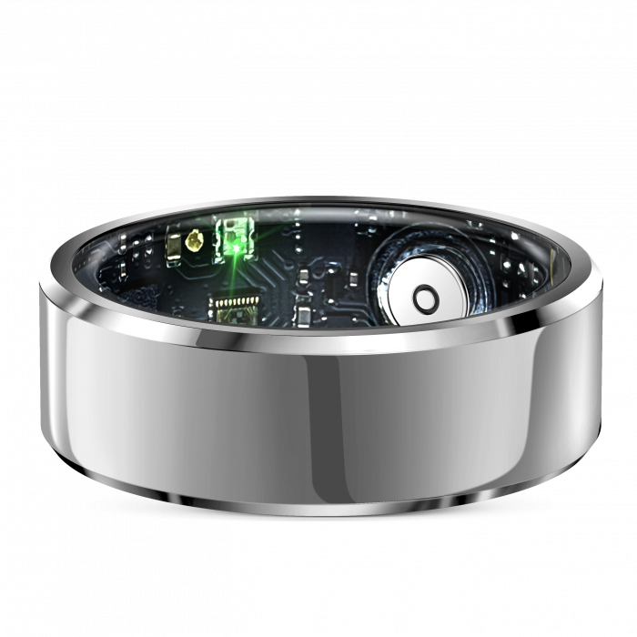 iSEN R6 Okosgyűrű, HR, SpO2, Hőmérséklet, Alvásfigyelés, Multi Sport, Dedikált alkalmazás: EcTri, 18mAh, IP68, Silver [5]