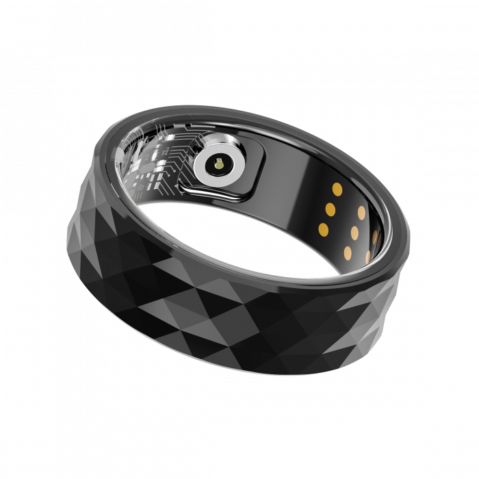 iSEN R12M Smart Gyűrű Fekete, HR, SpO2, Alvásfigyelés, Kalóriaszámláló, Több Sport, Dedikált Alkalmazás: LuckRing, 15mAh, IP68 [4]