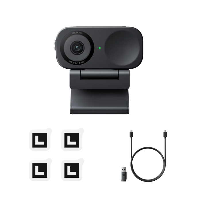 Insta360 Link 2C, AI powered 4K, Standard Bundle, Graphite Black [6]