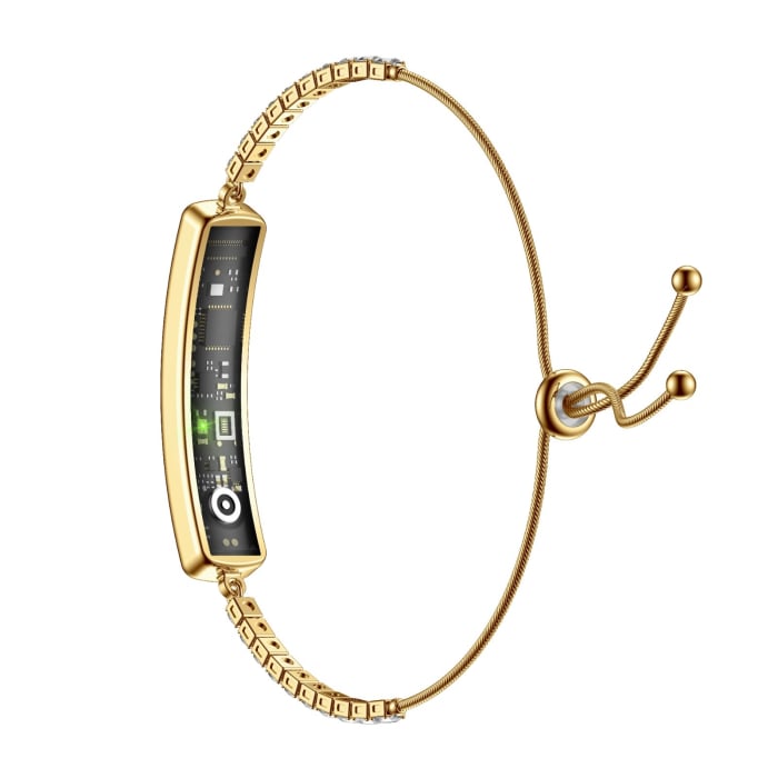 iSEN B5 Bratara Inteligenta, Auriu, Otel inoxidabil, 18mAh, Monitorizare Ritm Cardiac & Oxigen din Sange, Urmarire Somn & Activitate, Sanatate Feminina, Incarcare Magnetica [4]