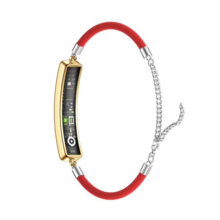 iSEN B5 Bratara Inteligenta, Auriu, Otel inoxidabil, 18mAh, Monitorizare Ritm Cardiac & Oxigen din Sange, Urmarire Somn & Activitate, Sanatate Feminina, Incarcare Magnetica [9]