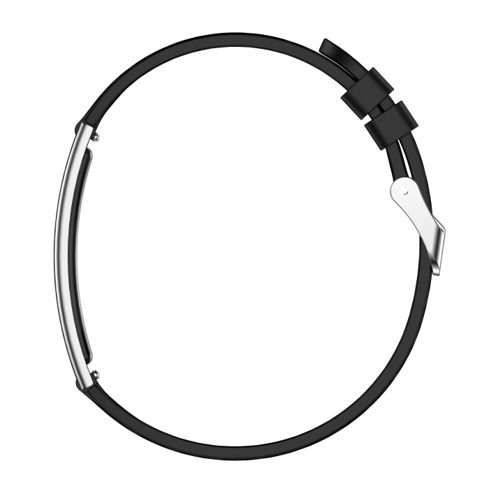 iSEN B8 Okosóra, Feher, Fekete szíjjal, Szilikon, Pulzusszám & Véroxigén Mérés, Nyomásérzékelés, Alvás & Aktivitás Követés, Női Egészség, 33mAh, BLE 5.3, Mágneses Töltés [2]