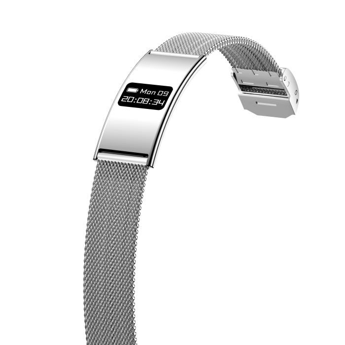 iSEN B8 Smart Watch, White with White bracelet, Zinc alloy, Heart Rate & Blood Oxygen Monitoring, Pressure Detection, Sleep & Activity Tracking, Female Health, 33mAh, BLE 5.3, Magnetic Charging [5]