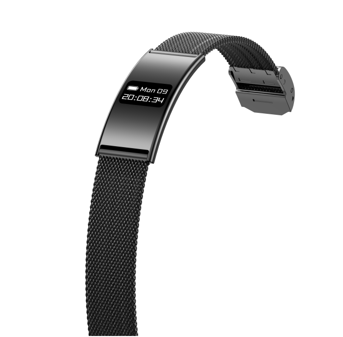 iSEN B8 Smart Watch, Black with Black bracelet, Zinc alloy, Heart Rate & Blood Oxygen Monitoring, Pressure Detection, Sleep & Activity Tracking, Female Health, 33mAh, BLE 5.3, Magnetic Charging [3]