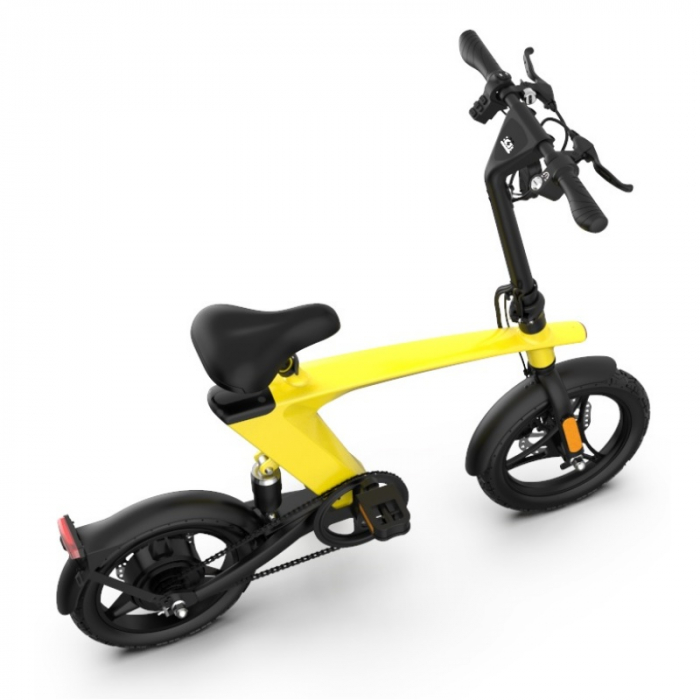 Bicicleta electrica iSEN H1 Flying Fish 10Ah Galben [10]