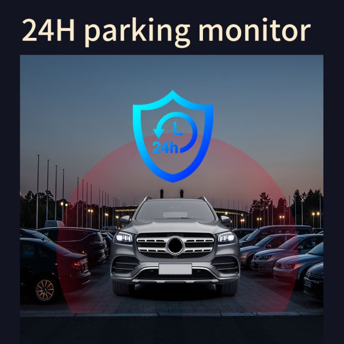 iSEN P87 Car Camera, 4G, 1.9", 2K Front, 1080P Rear, WiFi, GPS+Beidou, 3-Axis G-Sensor, Night Vision, Parking Monitoring, Loop Recording, Remote Monitoring [8]