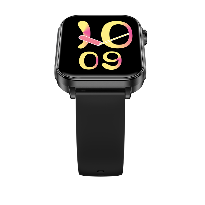 iSEN V96 Okosóra, Fekete, 1.83" HD, Pulzusszám, Vérnyomás, Véroxigén (SpO2), Hívás Funkció, 280 mAh, IP67, Szilikon Szíj, DaFit Alkalmazás, Zenevezérlés, Időjárás, Android 5.2 / iOS 9.0 [22]