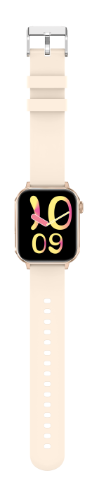 iSEN V96 Okosóra, Krém, 1.83" HD, Pulzusszám, Vérnyomás, Véroxigén (SpO2), Hívás Funkció, 280 mAh, IP67, Szilikon Szíj, DaFit Alkalmazás, Zenevezérlés, Időjárás, Android 5.2 / iOS 9.0 [15]