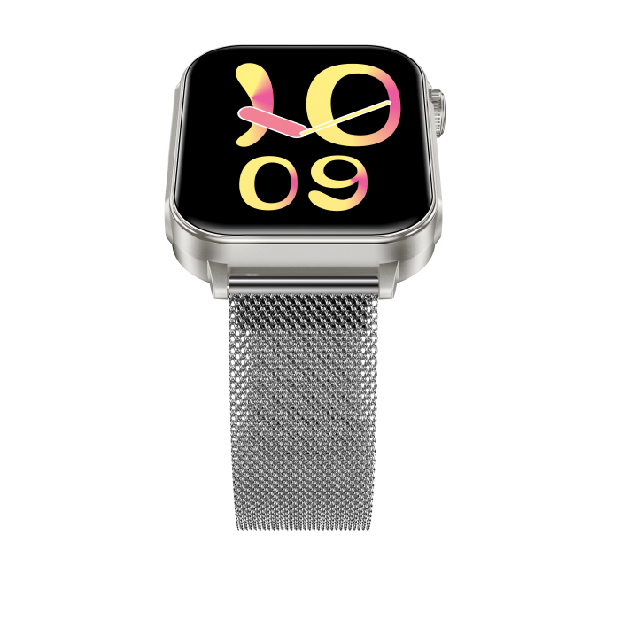 iSEN V96 Smartwatch, Grey, 1.83" HD, Heart Rate, Blood Pressure, Blood Oxygen (SpO2), Call Function, 280 mAh, IP67, Metal Strap, DaFit App, Music control, Weather, Android 5.2 / iOS 9.0 [17]