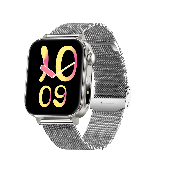 iSEN V96 Smartwatch, Grey, 1.83" HD, Heart Rate, Blood Pressure, Blood Oxygen (SpO2), Call Function, 280 mAh, IP67, Metal Strap, DaFit App, Music control, Weather, Android 5.2 / iOS 9.0 [3]