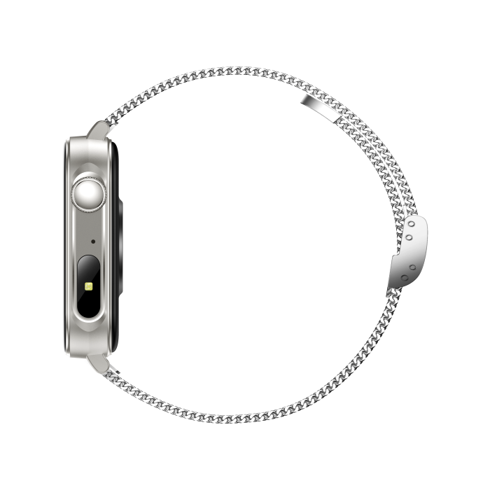 iSEN V96 Smartwatch, Grey, 1.83" HD, Heart Rate, Blood Pressure, Blood Oxygen (SpO2), Call Function, 280 mAh, IP67, Metal Strap, DaFit App, Music control, Weather, Android 5.2 / iOS 9.0 [13]