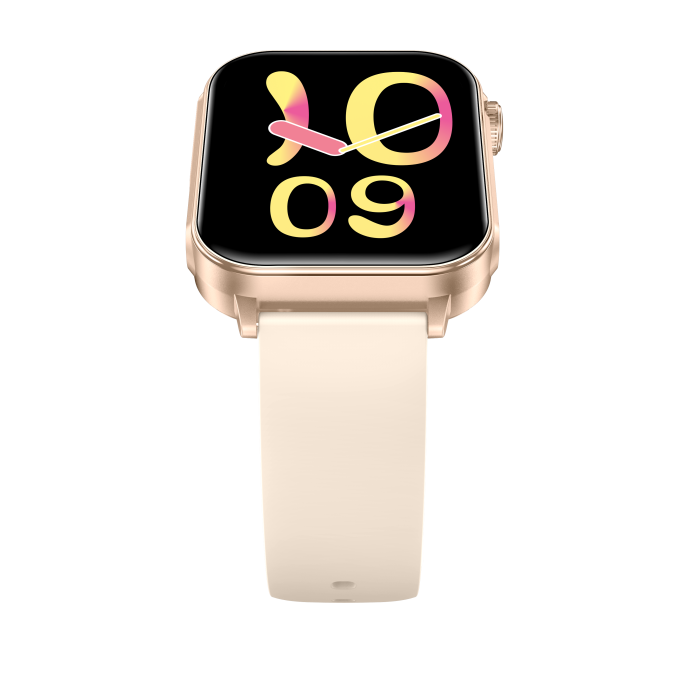 iSEN V96 Okosóra, Arany, 1.83" HD, Pulzusszám, Vérnyomás, Véroxigén (SpO2), Hívás Funkció, 280 mAh, IP67, Szilikon Szíj, DaFit Alkalmazás, Zenevezérlés, Időjárás, Android 5.2 / iOS 9.0 [12]