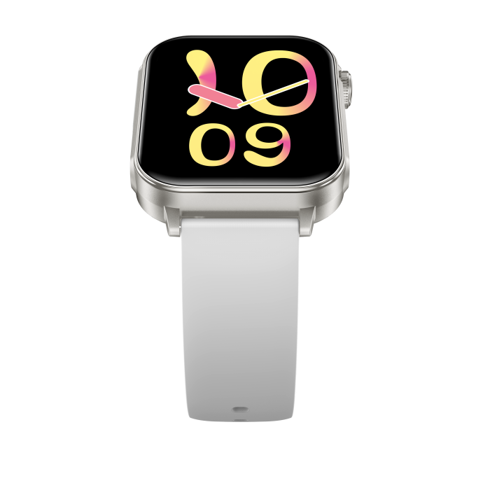 iSEN V96 Smartwatch, Alb, 1.83" HD, Ritm Cardiac, Tensiune Arteriala, Oxigen in Sange (SpO2), Functie Apel, 280 mAh, IP67, Curea Silicon, Aplicatia DaFit, Control Muzica, Vreme, Android 5.2 / iOS 9 [19]