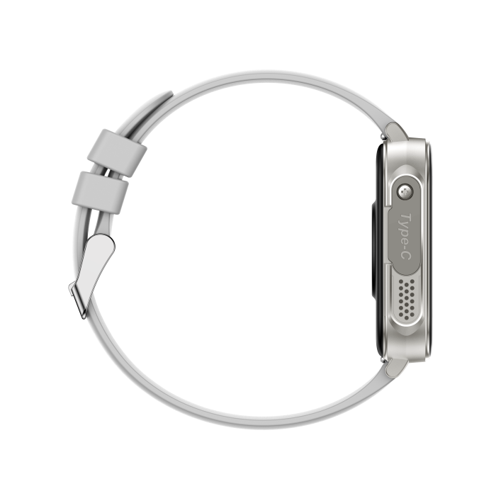 iSEN V96 Smartwatch, Alb, 1.83" HD, Ritm Cardiac, Tensiune Arteriala, Oxigen in Sange (SpO2), Functie Apel, 280 mAh, IP67, Curea Silicon, Aplicatia DaFit, Control Muzica, Vreme, Android 5.2 / iOS 9 [16]