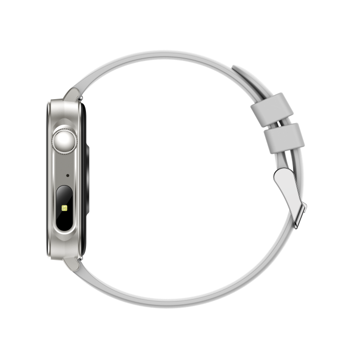 iSEN V96 Smartwatch, Alb, 1.83" HD, Ritm Cardiac, Tensiune Arteriala, Oxigen in Sange (SpO2), Functie Apel, 280 mAh, IP67, Curea Silicon, Aplicatia DaFit, Control Muzica, Vreme, Android 5.2 / iOS 9 [15]