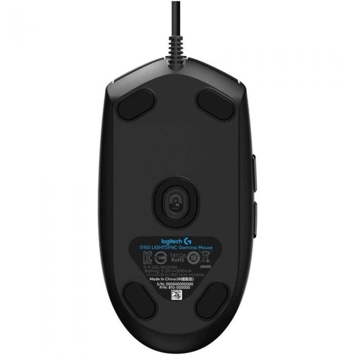 Mouse Gaming Logitech G102 Lightsync, Negru, 8000 DPI, Senzor Optic, RGB, 6 Butoane, USB [3]